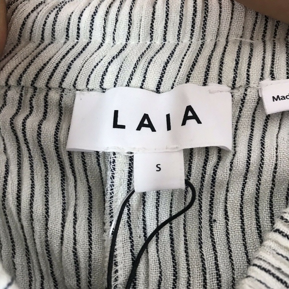 Anthropologie LAIA Stasia Embroider Wide Leg Pants - Picture 8 of 8